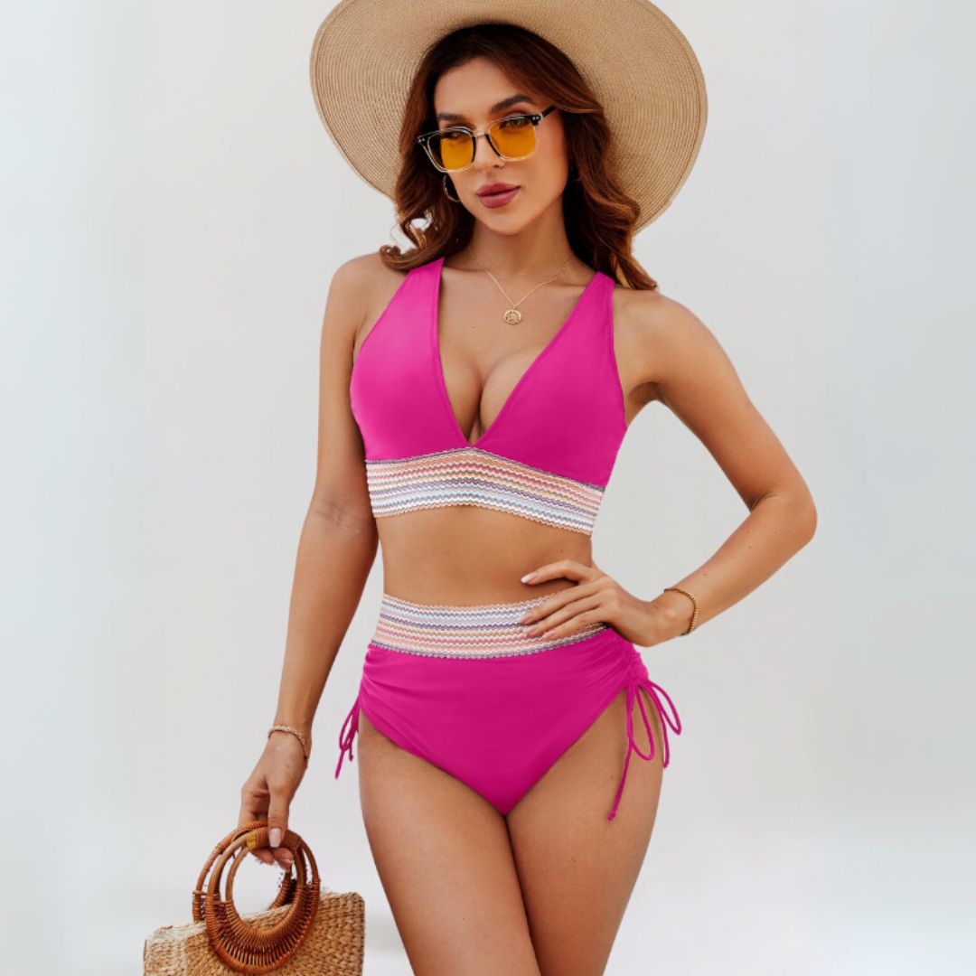Bikini a Conjunto - Controla tu Cintura - Espalda Alta