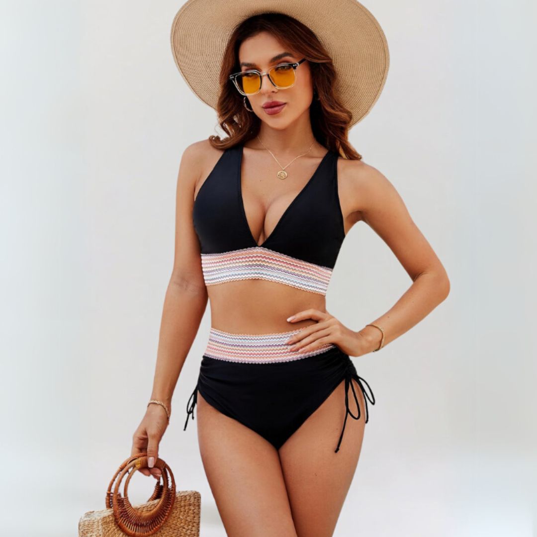 Bikini a Conjunto - Controla tu Cintura - Espalda Alta