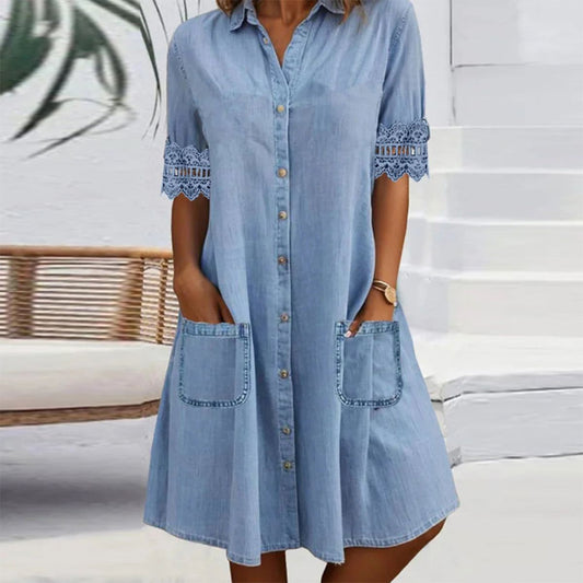 Vestido mini vaquero - Diseño Italiano