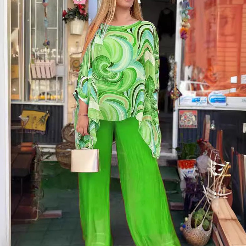 Traje de verano colorido para mujeres